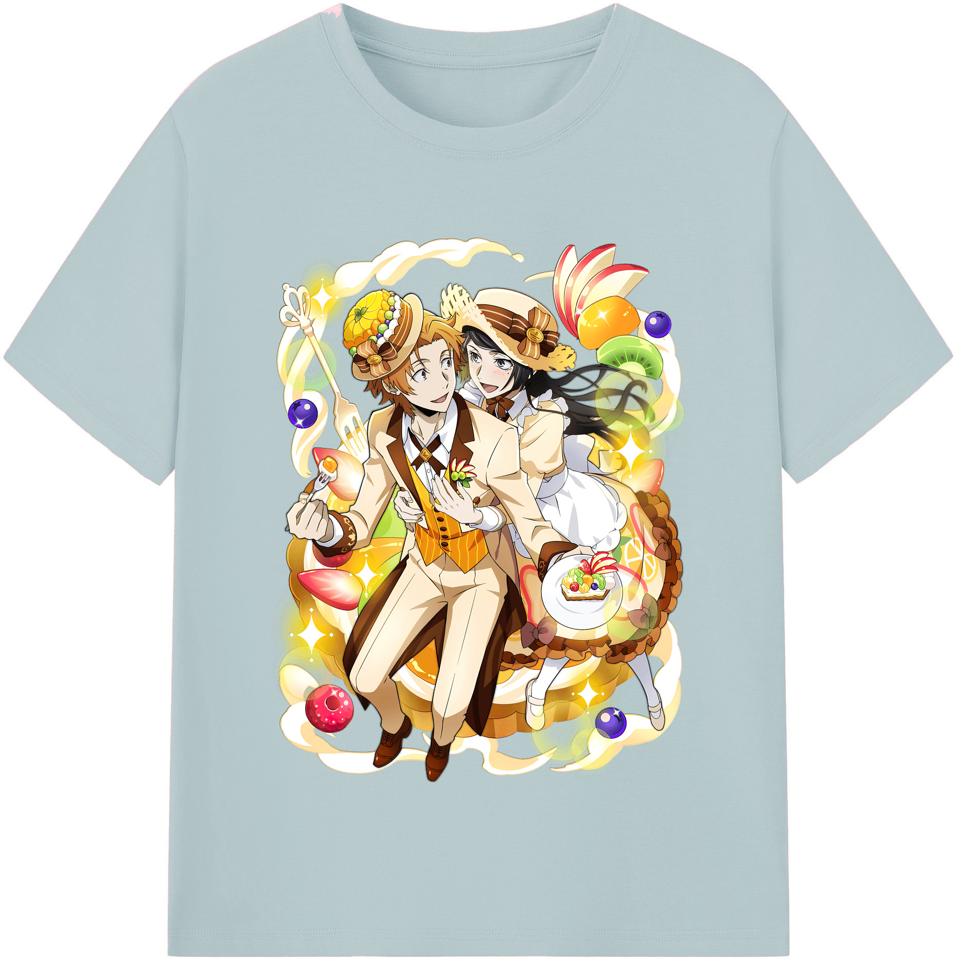 （画像用） 文豪ストレイドッグス Bungo Stray Dogs 綿100％半袖Tシャツ（フロントプリント）